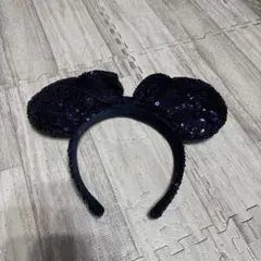 ミッキー耳風カチューシャ ネイビー