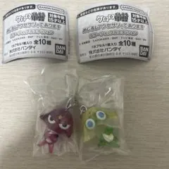 新品【ケロロ軍曹】めじるしアクセサリー　ギロロ伍長ドロロ兵長2点セット