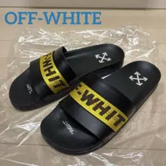 オフホワイト　サンダル　シャワーサンダル　ビーチサンダル　黒　ブラック　美品のサムネイル