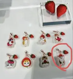 mofusand メルシーストロベリー トレーディングミニアクリルチャーム