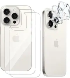 iPhone 15Pro Max ガラスフィルム＋カメラフィルム 各２