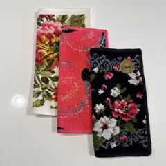 美品♪新品未使用　フェイラー　3枚セット① 花柄　ヒール　指輪　唇　アリエッタ