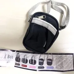 EAST BOYミニクールバッグマスコット2ショルダーバッグネイビー・ホワイト