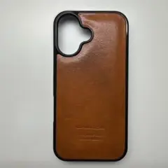 WINGLIDE iPhone 16用ハードケース オレンジ　栃木レザー