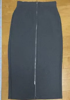 GU フロントジップタイトスカート グレー Lのサムネイル