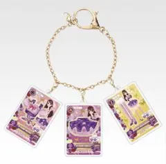 【3点】紫吹蘭　アイカツ バックチャーム　ステッカー　一番くじ　B賞　C賞　E賞