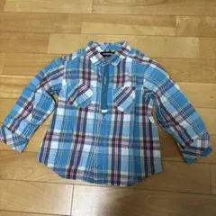 klädskåp 長袖シャツ 100cm チェック柄