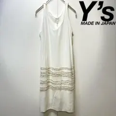 希少 ワイズ ヨウジヤマモト 上質 Aライン デザイン ノースリーブ ワンピースのサムネイル