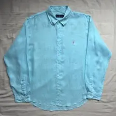 【現行】Polo Ralph Lauren B/D リネンシャツ ワンポイントのサムネイル