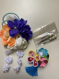 つまみ細工 髪飾り　七五三　卒業式　成人式　結婚式