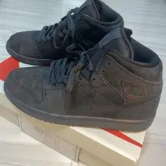 NIKEナイキエアジョーダン1 ミッドSE クラフトダークスモークグレー26.5