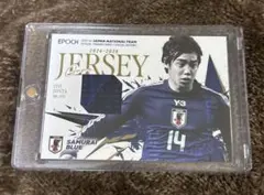 サッカー日本代表 伊東純也 実物ジャージカード シリアル付