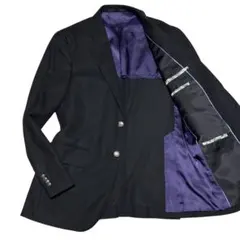 美品 Paul Smith ポールスミス 銀ボタン テーラードジャケット 黒