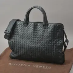 美品◇ボッテガヴェネタ ビジネスバッグ2WAYショルダー イントレチャートレザー