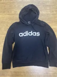 adidas 黒 フード付きパーカー