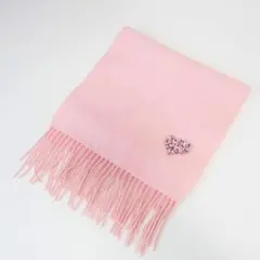 FURLA フルラ ハート ビジュー マフラー ピンク