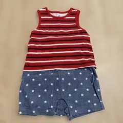 baby GAP ボーダー 星柄 ロンパース　80cm