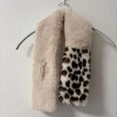 ファー ヒョウ柄 マフラー
