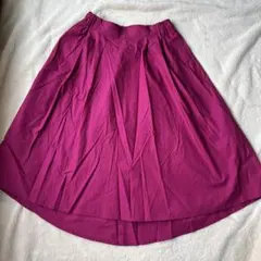 アースミュージックアンドエコロジー フレアスカート ダークピンク 美品