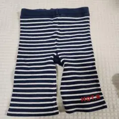 Hot Biscuits ベビー レギンス ネイビー ボーダー 80