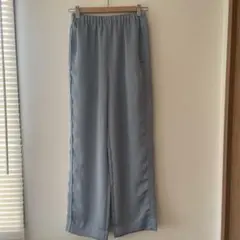 6ロク　ライトブルー ストレートパンツ