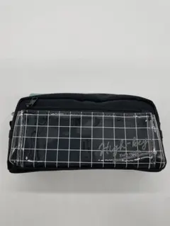 新品未使用　前ポケットポーチ ブラック　ペンポーチ