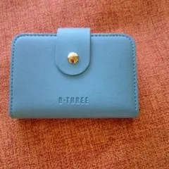 B-THREE 青 多ポケットカードケース