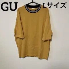 【新品】GU Lサイズ　メンズTシャツ　イエロー