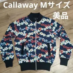 【即日発送】キャロウェイ 花柄ジップアップジャケット M　ゴルフ　レディース
