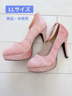 【新品・未使用】パンプス ハイヒール ストラップ付き LLのサムネイル