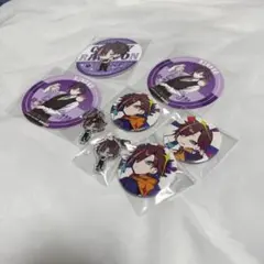 CR きなこ 缶バッジ　つながるチャーム　コースター