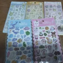 ポケモン 3D STICKERS シール3セットピカチュウ キャラクターぷくぷく