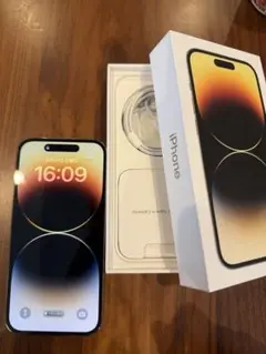 iPhone 14 Pro ゴールド　本体＋箱（充電コード付き）