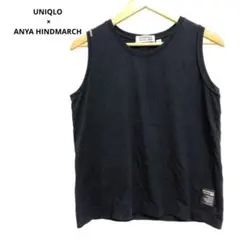 UNIQLO × ANYA HINDMARCH ノースリーブT ブラック L