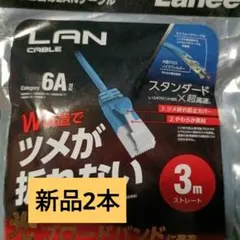 ELECOM LANケーブル カテゴリー6A 、LD-GPAT/BU30 2本