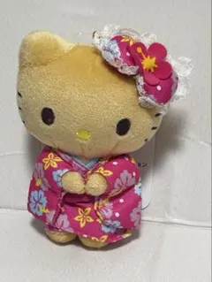 日焼けキティ 着物 マスコットキーホルダーハローキティ ぬいぐるみ サンリオ