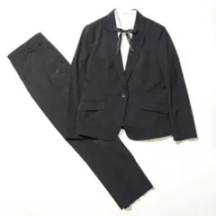 卒服 女のコ 女子 パンツスーツ 卒業式 入学式 セットアップ M〜Lサイズ 紺