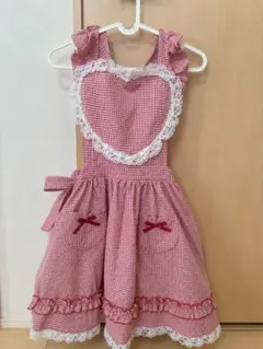 ShirleyTemple シャーリーテンプル エプロンワンピース 90 ピンク
