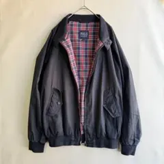 POLO BCS ポロ　メンズ　スウィングトップ　ブラック　チェック　G9　XL