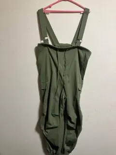 【断捨離】引退セールめちゃ安い【123】 オリーブグリーン サロペット L