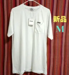 新品 FILA ポケット付きTシャツ ホワイト Mサイズ