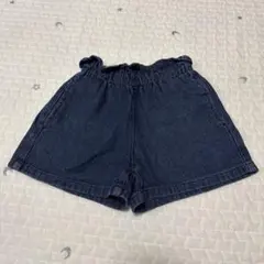デニム ショートパンツ ダークブルー
