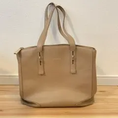【最終値下げ】Furlaフルラ トートバッグ(ベージュ、レザー)