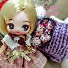 ドール用 ミニチュア スマホ　デコスマホ & ストラップ セット