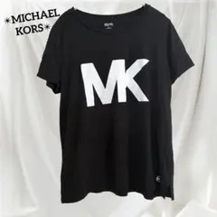 マイケルコース ビッグロゴ Tシャツ クルー半袖 XL 黒 綿 カジュアルのサムネイル