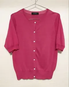 【美品】green label relaxing 半袖カーディガン