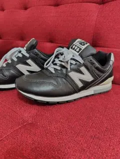 ニューバランス　996 オールレザー・ブラック