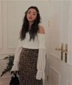 STYLENANDA レオパード柄スリットタイトスカート Sのサムネイル