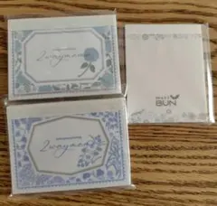 啓文社印刷 メモ帳3冊セット 花柄デザイン 新品未使用