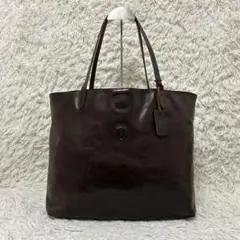 美品✨フェリージ 15-50 トートバッグ オールレザー ダークブラウン メンズのサムネイル
